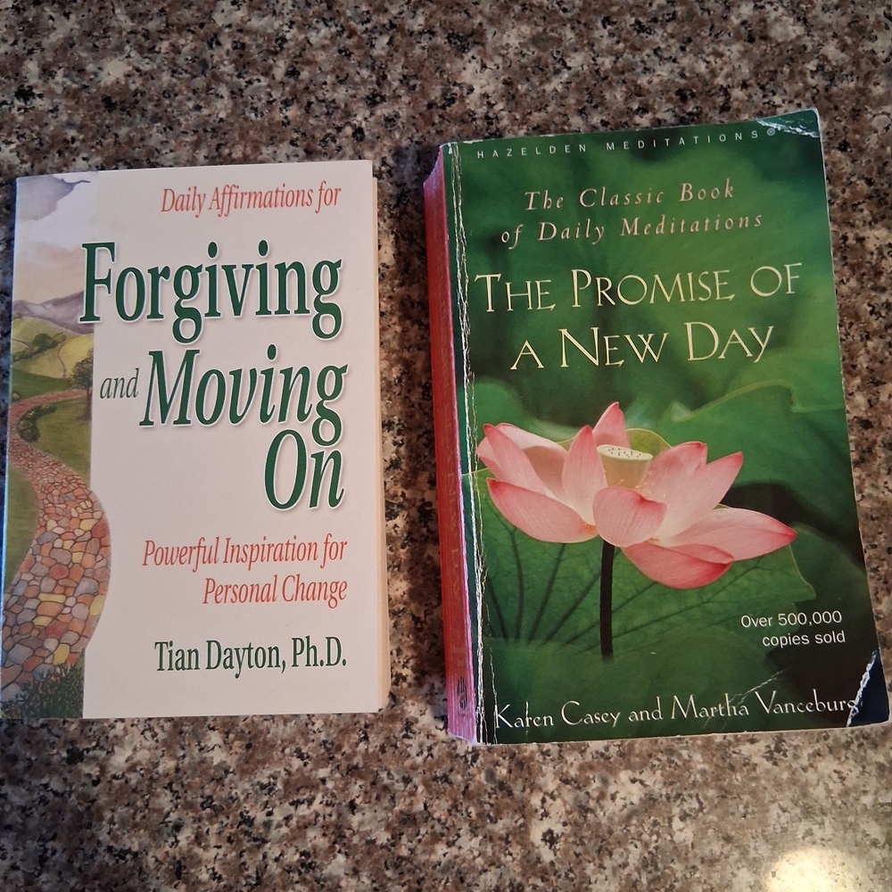 Forgiving and Moving On & The Promise Of A New Day Books.